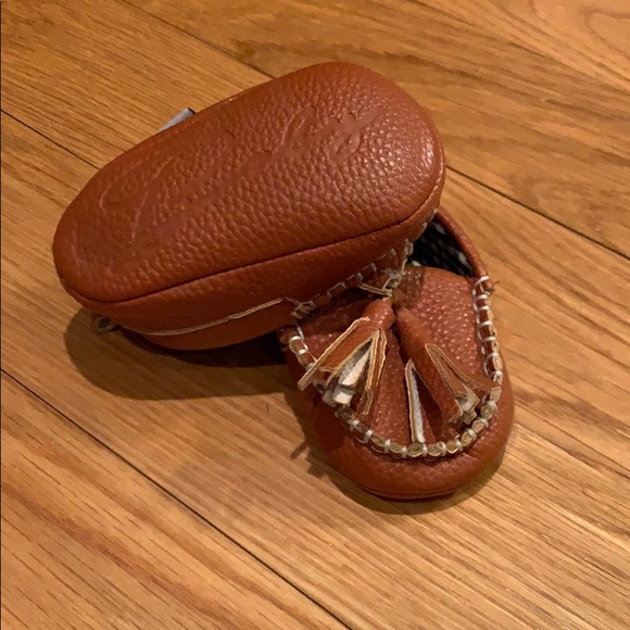Baby soft bottom tan loafers Size 2 - Picture 2 of 5